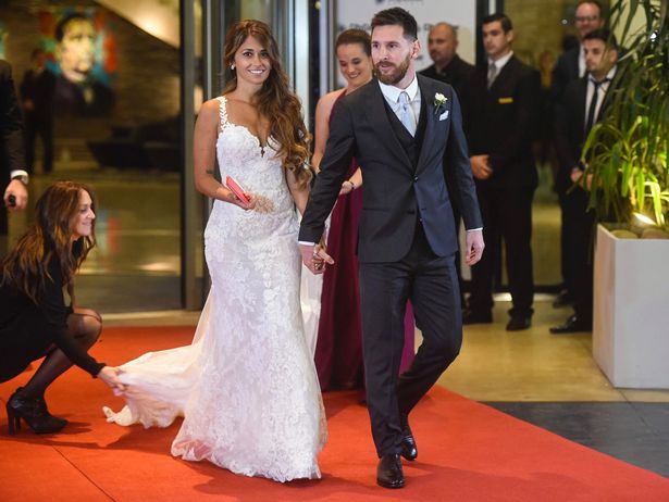 Antonella and Messi's wedding