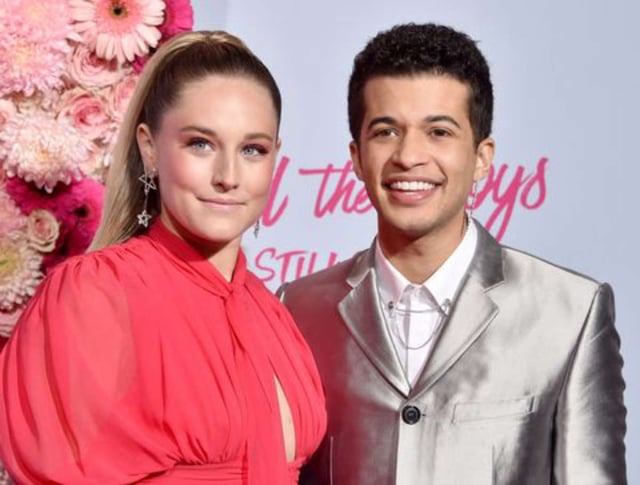 Ellie Woods with her boyfriend Jordan Fisher