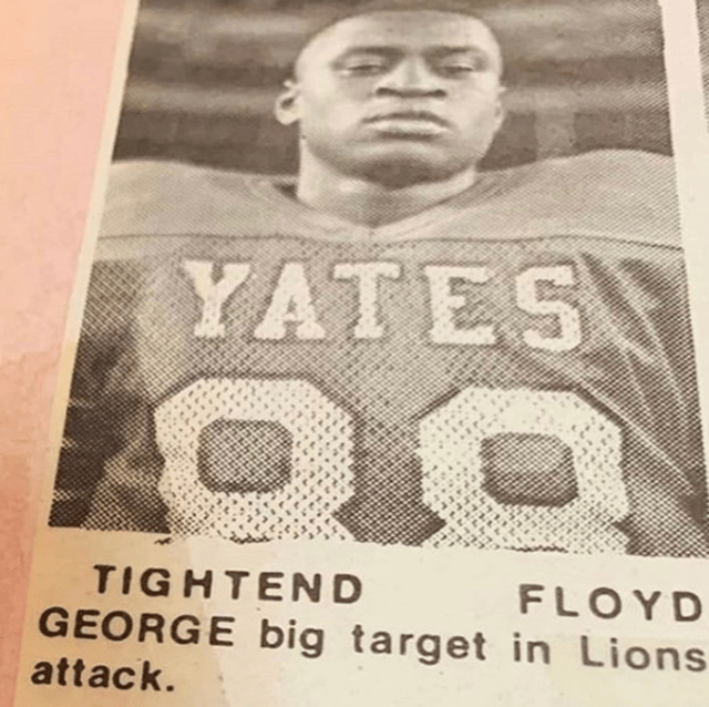 George in his high school's yearbook.