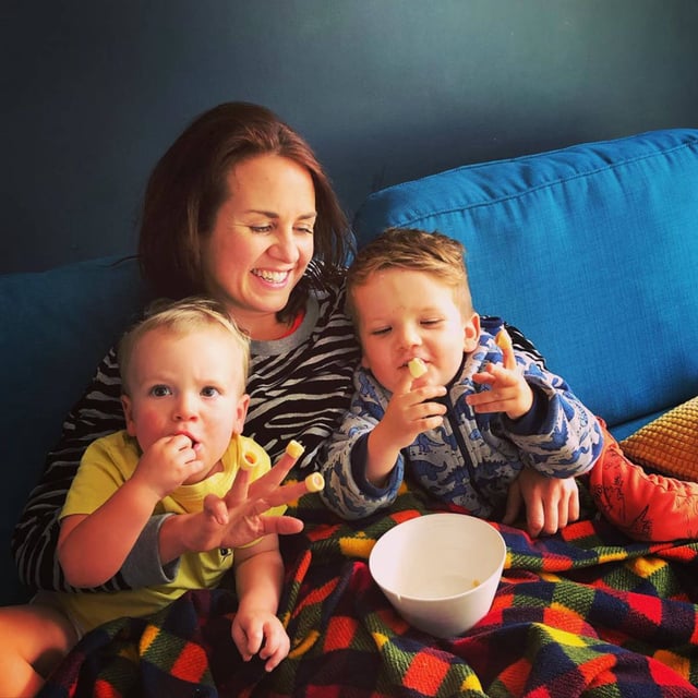 Nina Warhurst pictured on her Instagram with her children