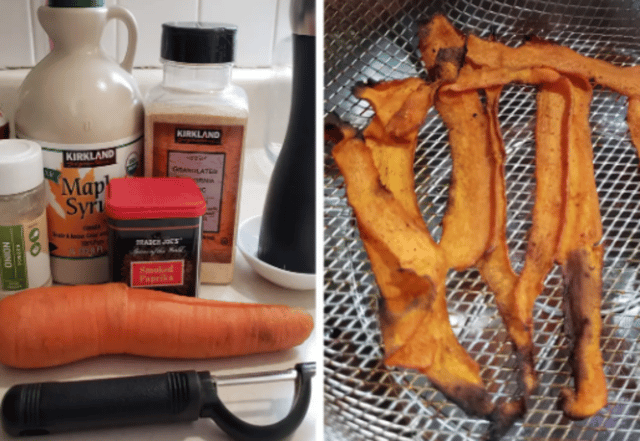 The ingredients from her viral Carrot Bacon recipe