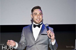 Rob talking on stage at the Young Entrepreneurs Society