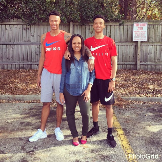 Photo of Malcolm with his brother Devonta and his sister Eboni