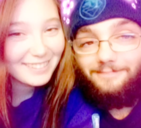 Sable Harris with her boyfriend, Joseph Charles