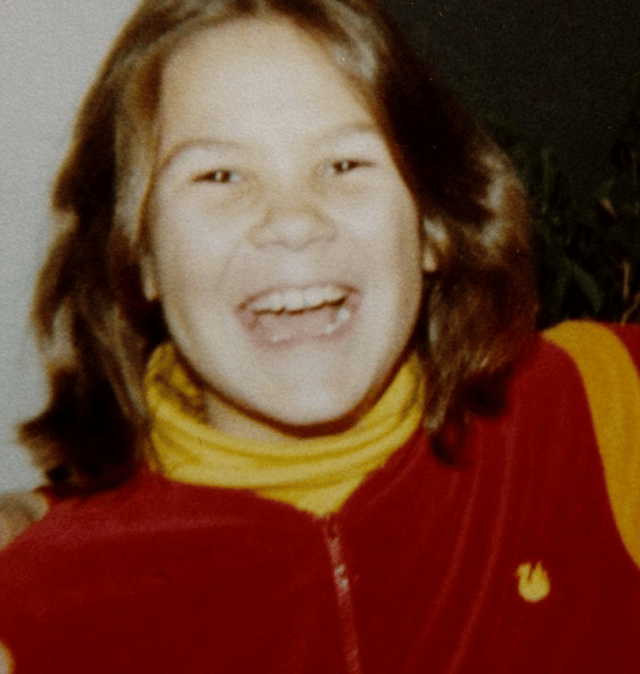 Photo of Evans when she was a kid.