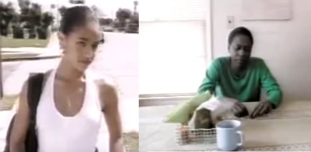 Jada Pinkett Smith (left) and 2Pac's mother Afeni Shakur (right) appear in "Keep Ya Head Up"