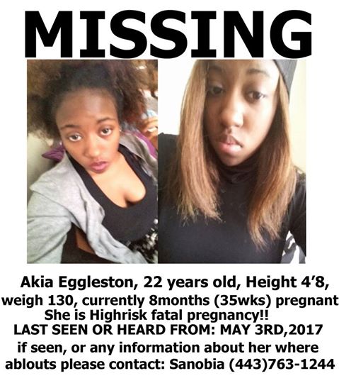 Poster to help find Akia