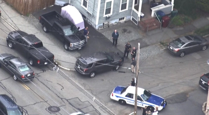 Police at the scene