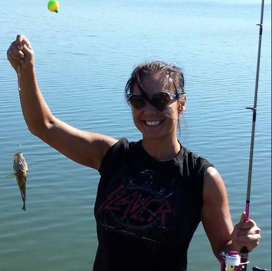 Marlina Medrano fishing in September 2016