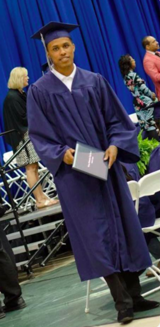 At his graduation
