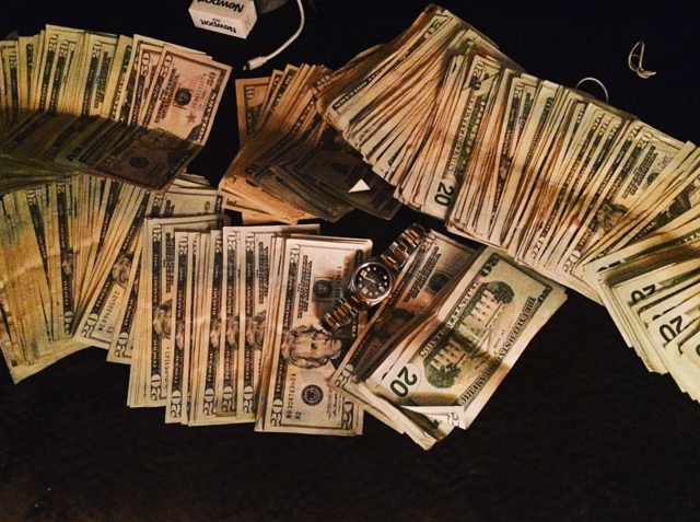 Photo taken by Andre of his cash.