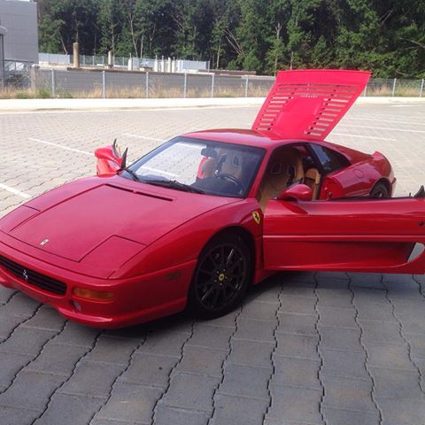 A Ferrari driven by JR Garage