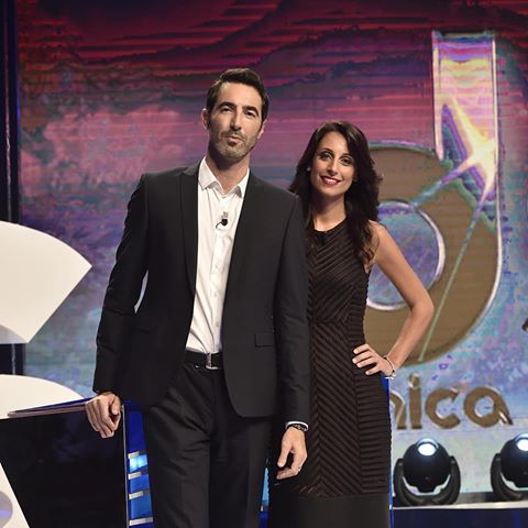 Giorgia Cardinaletti and Alessandro Antinelli, the two TV presenters of La Domenica Sportiva
