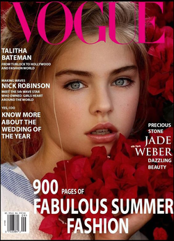 Jade Weber appears on the cover of Vogue