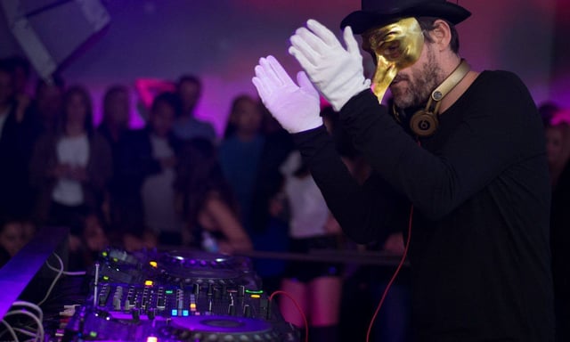 Claptone playing a set