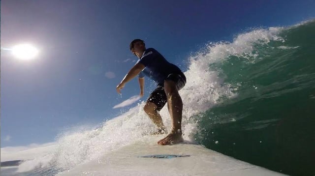Matt Ganzak surfing in Costa Rica