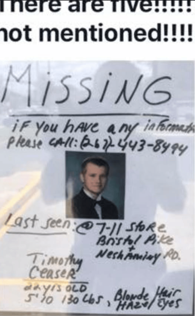 Posted near the streets in the neighborhood where the tragedies have unfolded.