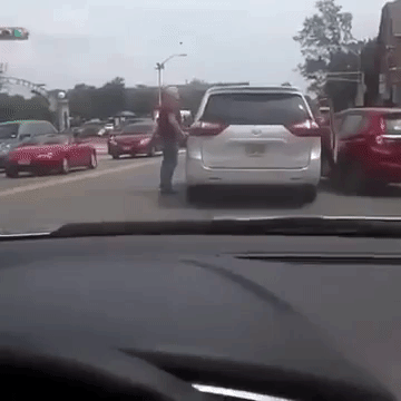 Moment Marc Dionne throws dog