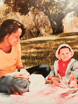 Photo taken of Doria Ragland when she was a younger person with her daughter, Meghan Markle.