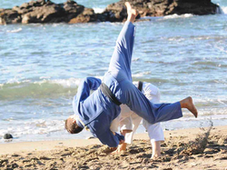 Judo on the beach