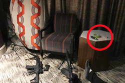 Photo of Stephen Paddock's note in his hotel room (source: Daily Star)