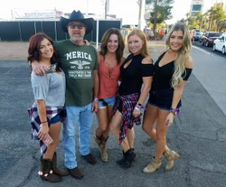 Thomas Day Jr. (second from the left) with his family at the Route 91 Harvest Festival in Las Vegas.