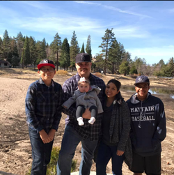 Family photo; Rocio Guillen is second from the right