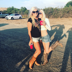 Photo of Chelsea Romo with her friend.