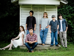 Photo of Chloe Kohanski with the rest of the members of the band that she once a part of called, Cumberland Blue.