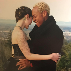 Romantic Photo of Anthony McClanahan with his wife Keri Kc Gauf.