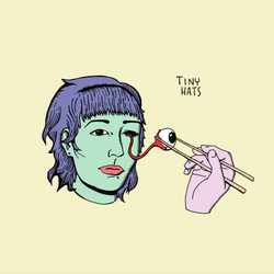 Photo of Girl Friday's first EP called Tiny Hats.