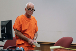 Photo of Dr. James Kauffman taken while in court.