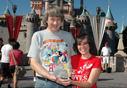David and Louise pictured in 2010