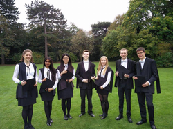 Photo of Oliver Mears with fellow St Hugh's College Chemistry students