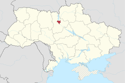 Map of Ukraine with Kiev / Coordinates: 50°27′00″N 30°31′24″E