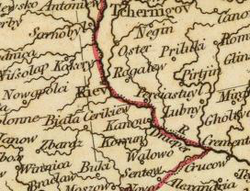 A fragment from an 1804 John Cary's "New map of Europe, from the latest authorities" published in "Cary's new universal atlas", London, 1808