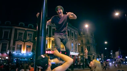 Mark Ferris in The Wanted's music video for "We Only the Night"