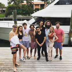 Coplan with friends at BTC Miami in January 2018