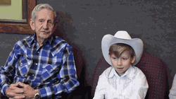 Mason and his grandpa Ernest Ramsey
