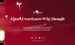 GIF from the music video for the song called, "I don't Even Know Why".