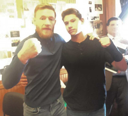 Photo of Conor McGregor with Casey Judelson.