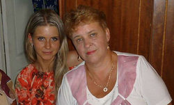 Ekaterina Fedyaeva with her mother Galina.