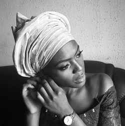 Black and white photo of Lolade Siyonbola.