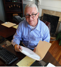 Roger Self in his office at Southeastern Loss Management Inc