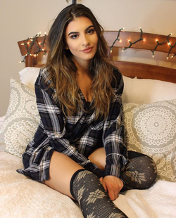 Sitting on a bed