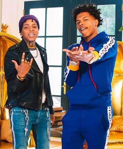 Ricki Rich and Lil Baby in their music video "This Morning"