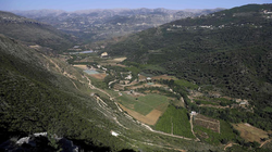 The Bisri Valley in Lebanon, where the Lebanese government plans to build a dam to supply Beirut with water which will flood and destroy around 50 archaeoligcal sites including the Bisri Temple.