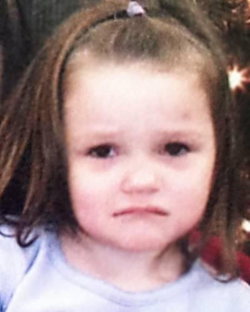 Photo of the victim, 3-year-old, Aliayah Lunsford