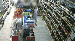 Dawn Sturges shopping for wine on the day before her hospitalization