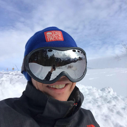Taking a selfie while out skiing